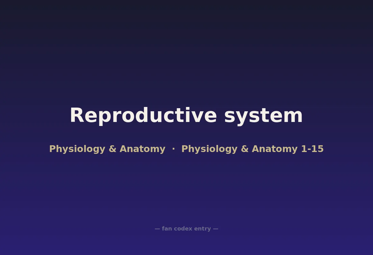 Reproductive system